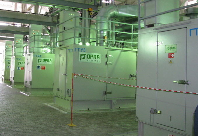 Газотурбинные установки OPRA с единичной мощностью 1,8 МВт (Сочи, Красная Поляна) ­