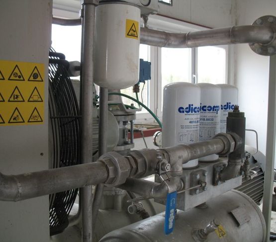 Дожимной компрессор для работы энергоблока С1000 на попутном газе (Печоранефтегаз) ­
