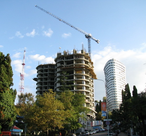 Строительство элитного ЖК "Морской Дворец" (октябрь 2010 г.) ­