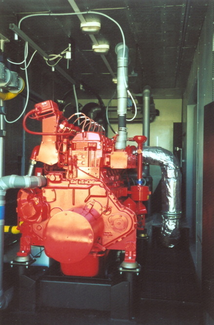 Двигатель Perkins 4006 TESI в 2001 году перед вводом ГПУ в эксплуатацию