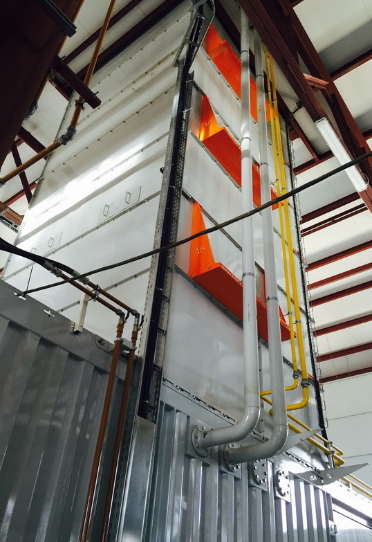 Вертикальный вентиляционный короб на Ecomax-30 ­